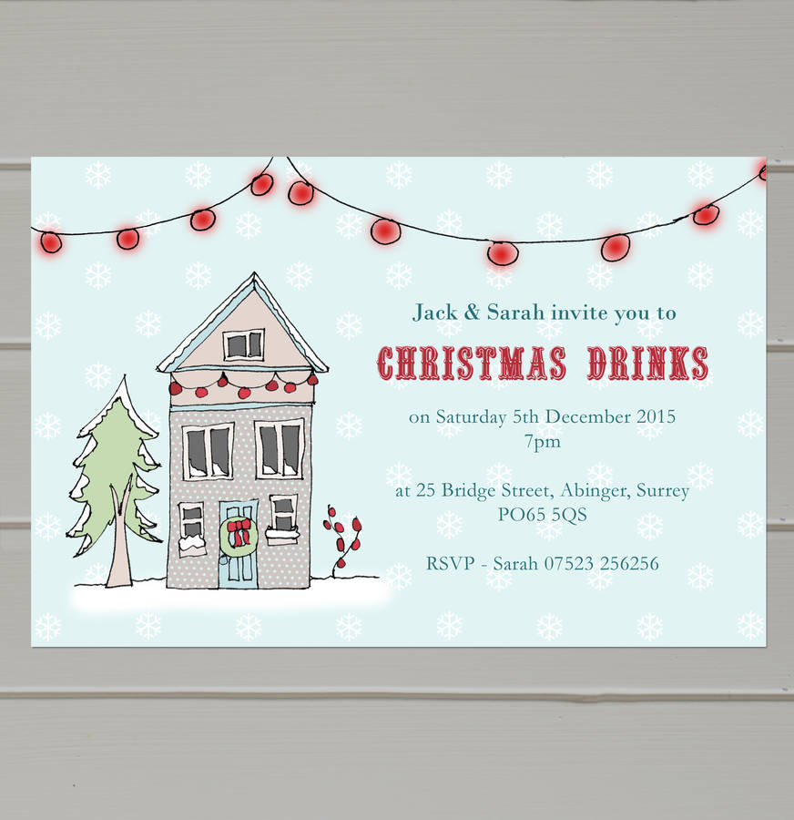 Personalised Christmas Party Invitations, 1 of 2