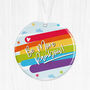 Personalised Rainbow Ceramic Ornament, thumbnail 2 of 5
