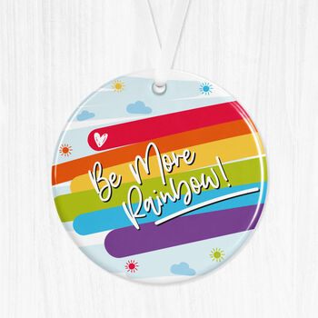 Personalised Rainbow Ceramic Ornament, 2 of 5