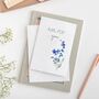 Personalised Forget Me Not Floral Earring Holder Hanger, thumbnail 5 of 6