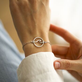 New Beginnings Gift For Her, Wave Bracelet, 3 of 8