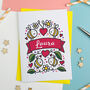 Illustrated Bee's And Hearts Personalised Card, thumbnail 1 of 2