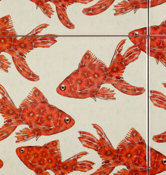 'Goldfish' Ceramic Tile, 6 of 11
