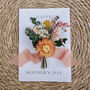Happy Mothers Day Dried Flower Bunch Card, thumbnail 1 of 2