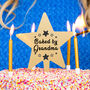 Personalised 'Baked By' Gold Star Cake Topper, thumbnail 2 of 7
