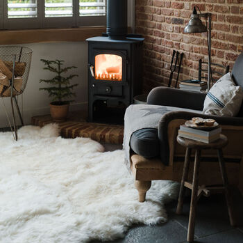 Oversized Sheepskin Rug In Ivory, 2 of 2