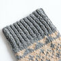 Fair Isle Socks Knitting Kit, thumbnail 6 of 10