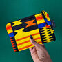 Small African Print Zip Pouch | Kojo Print, thumbnail 1 of 5