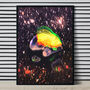 Sci Fi Cyborg Retro Astronomy Portrait In Outer Space, thumbnail 1 of 6