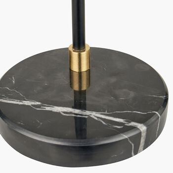 Black And Brushed Brass Task Table Lamp, 8 of 9