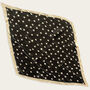 Black Polka Dot Pleated Silky Scarf, thumbnail 3 of 3