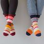 High Quality Cotton Mix Multi Colour Striped Socks, thumbnail 1 of 12