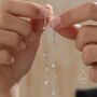 Sterling Silver Cz Cascade Drop Hook Earrings, thumbnail 3 of 11