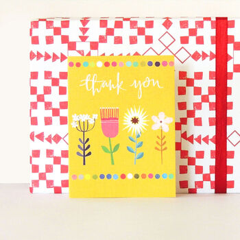 Thank You Dainty Bloom Mini Greetings Card, 4 of 5
