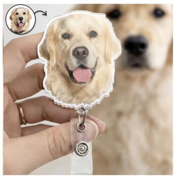 Personalized Badge Reel Custom Photo Pet, 7 of 7