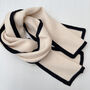 Contrast Edge Knit Scarf, thumbnail 4 of 7