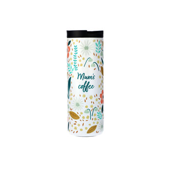 Personalised Folk Floral Thermos Travel Flask, 2 of 9