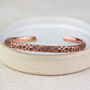 Copper Leopard Print Cuff Bangle, thumbnail 3 of 4