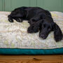 Personalised Vintage Map Dog Bed, thumbnail 3 of 7