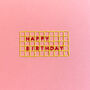 'Happy Birthday' Hand Embroidered Card, thumbnail 6 of 6