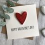 Happy Valentine's Day Glitter Heart Card, thumbnail 1 of 2