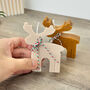 Brown Christmas Reindeer Candle Christmas Decor Gift, thumbnail 6 of 10