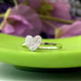 Sterling Silver Textured Heart Ring, thumbnail 8 of 11