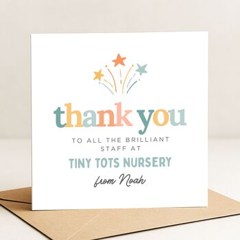 Thank You Teacher Card For Nursery, 2 of 7