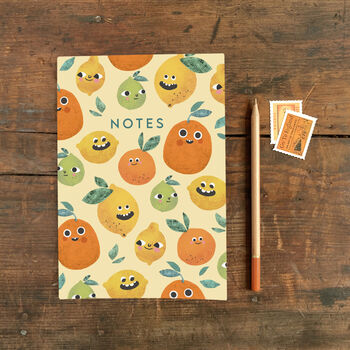 Lemon Faces A5 Notebook, 4 of 4