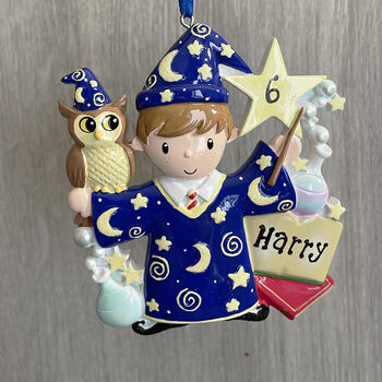 Personalised Wizard Wall Hanging Decoration, 3 of 5
