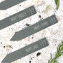 Personalised Slate Herb Plant Markers, thumbnail 4 of 4