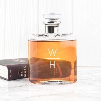 Personalised Monogrammed Platinum Necked Decanter, 4 of 10