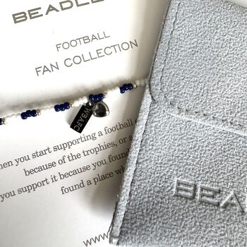 West Bromwich Albion Football Club Fan Bead Bracelet With Charms, 2 of 4