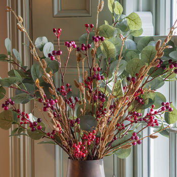 Festive Cheer | Faux Winter Red Berry Arrangement, 2 of 5