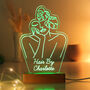 Personalised Fleur Line Art LED Light, thumbnail 9 of 12