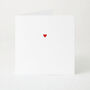 Elegant Valentine’s Card With Tiny Red And Pink Love Hearts, thumbnail 2 of 5