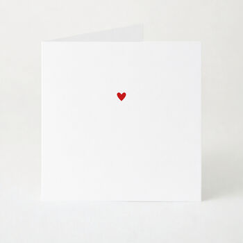 Elegant Valentine’s Card With Tiny Red And Pink Love Hearts, 2 of 5
