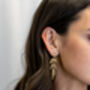 Textured Branches Earring In Gold, thumbnail 2 of 3