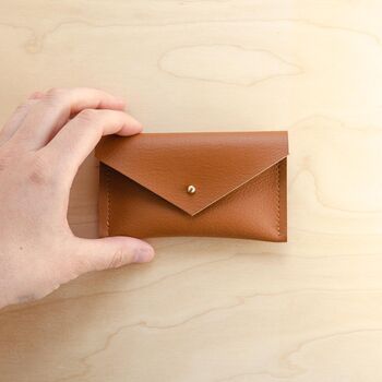 Personalised Recycled Leather Card Holder, 4 of 12