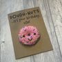Personalised Doughnuts Donut Crochet Birthday Card Handmade, thumbnail 6 of 10