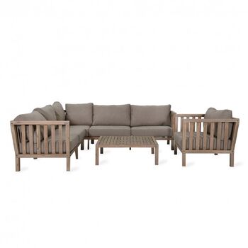 Outdoor Corner Sofa And Chair Set, 5 of 5