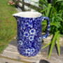 Half Pint Jug In Inglaze Blue Victorian Calico Design, thumbnail 5 of 6