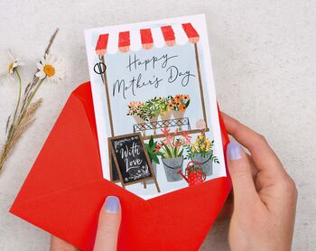 Mother's Day Card For Mum With Florist Shop Design, 2 of 2