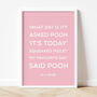 Winnie The Pooh 'Favourite Day' Print, thumbnail 10 of 10