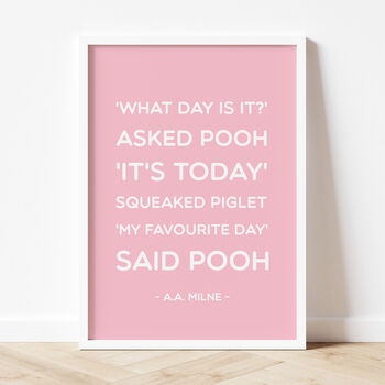 Winnie The Pooh 'Favourite Day' Print, 10 of 10