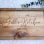 Personalised Engraved Acacia Wood Cheese Board, thumbnail 2 of 9