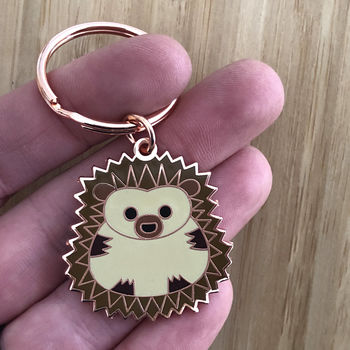 Hedgehog Keyring Gift For Hedgehog Lover, 3 of 3