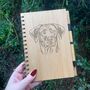 Personalised Rhodesian Ridgeback Dog Engraved Notebook, thumbnail 1 of 2