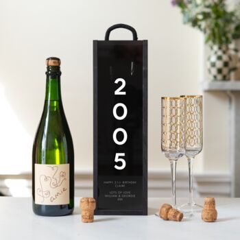 Personalised Year Birthday Bottle Box, 2 of 9