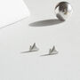 925 Silver Triangle Mountain Earrings In A Gift Box, thumbnail 1 of 4
